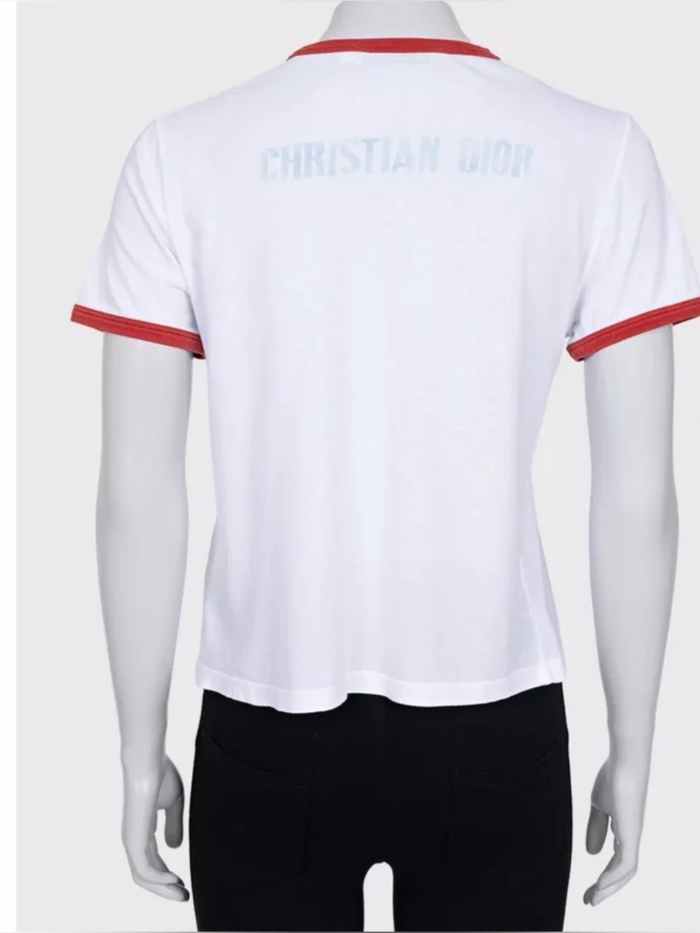 Dior Alphabet Love Short Sleeve T-Shirt in White Cotton Sz small - Picture 3 of 5